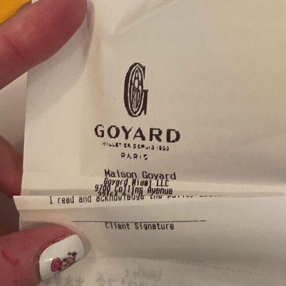 NWT Goyard Black MM Pouch/Clutch - Picture 5 of 12